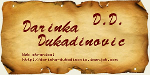 Darinka Dukadinović vizit kartica